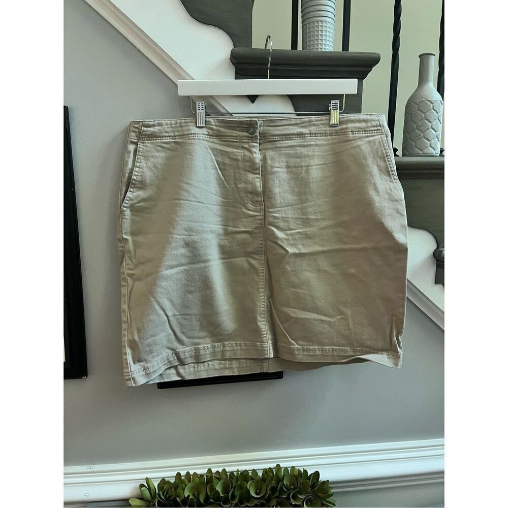 Talbots Classic Tab Denim Skirt sz 18WP